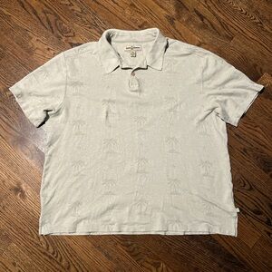 Tommy Bahama Light Gray Polo Shirt